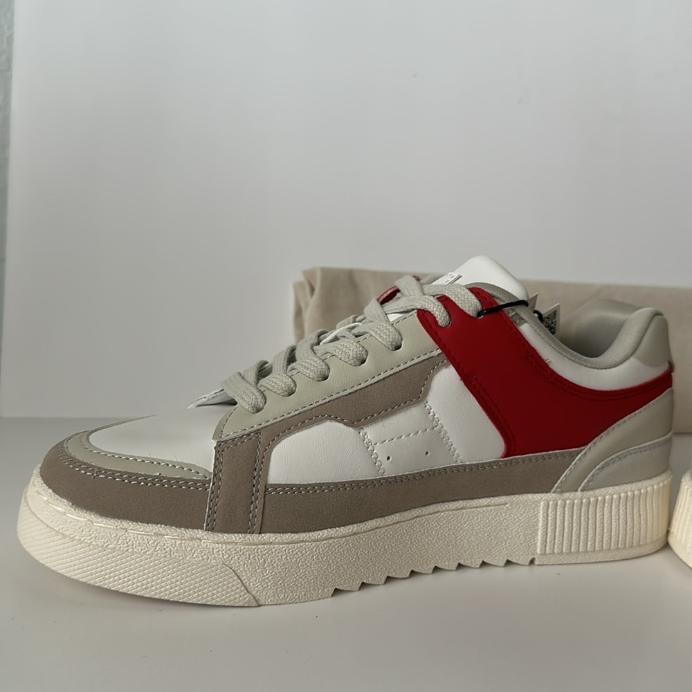 Zara Men's White and Red Casual Sneakers - Picture 14 of 17